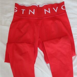 NVGTN seamless red leggings 
Size small